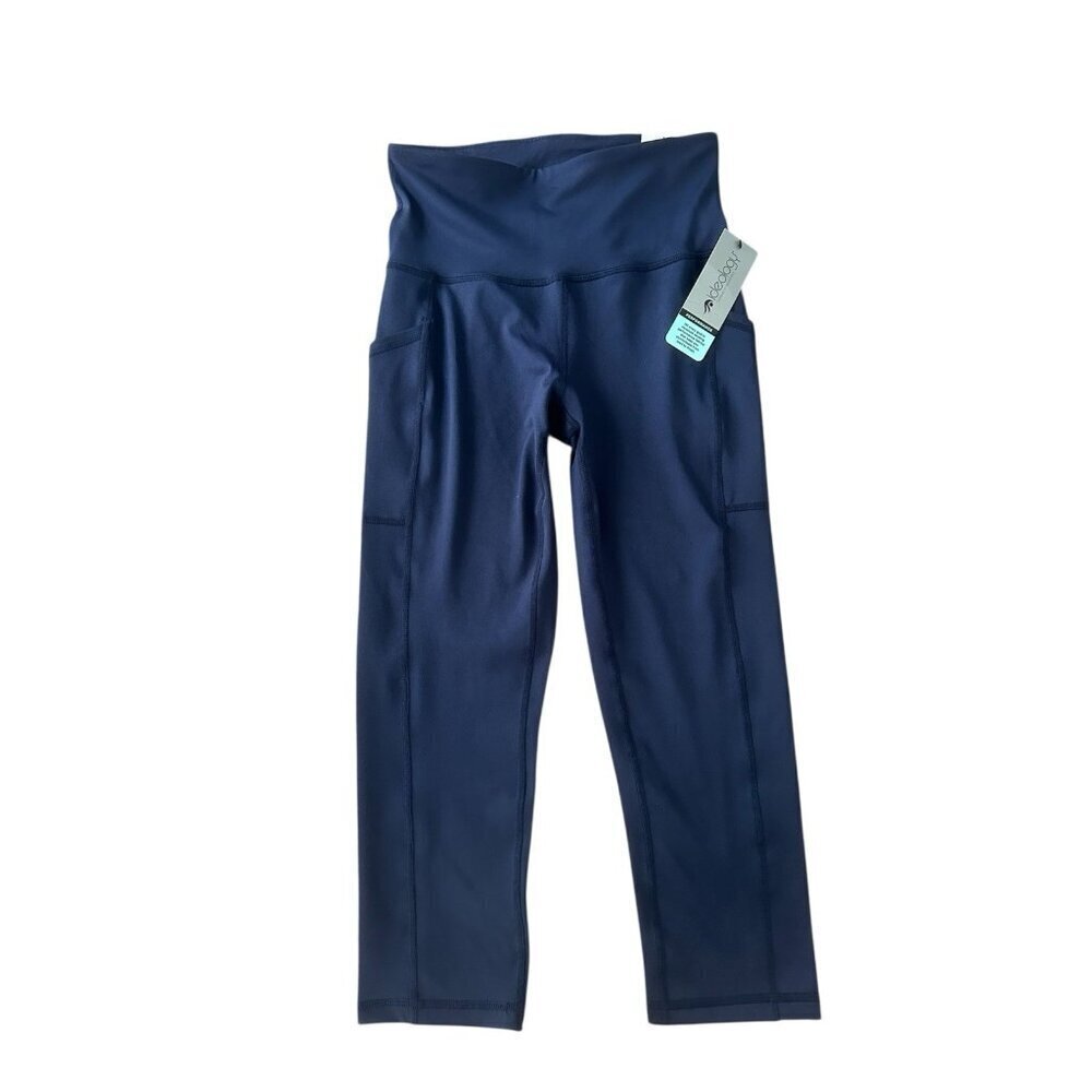 Ideology Womens Leggings Crop High Rise Side Pocket Indigo 100077676MS Sz XS New